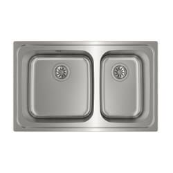 Teka Classic 2C 80 Evier à poser Rectangulaire Acier inoxydable