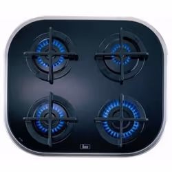 Teka CG.1 4G AI AL, Noir, Intégré, Gaz, Verre, 4 zone(s), 4 zone(s)