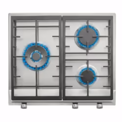 Teka EX 60 1 3G AI AL DR BUT, Acier inoxydable, Intégré, Gaz, En fonte, 3 zone(s), 3 zone(s)
