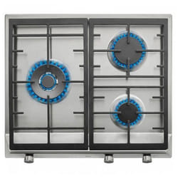 Teka EX 60 1 3G AI AL DR NAT Acier inoxydable Intégré Gaz 3 zone(s)