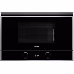 Teka ML 822 BIS, Intégré, Micro-ondes grill, 22 L, 850 W, Rotatif, Noir, Acier inoxydable