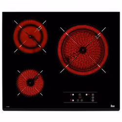 Teka TZ6320, Noir, Intégré, Céramique, Verre, 3 zone(s), 3 zone(s)