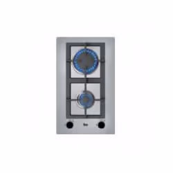 Teka EFX 30.1 2G AI AL CI Nat, Noir, Acier inoxydable, Intégré, Gaz, Acier inoxydable, 2 zone(s), 2 zone(s)