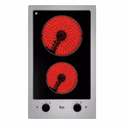 Teka EFX 30.1 2H, Noir, Acier inoxydable, Intégré, Céramique, Verre-céramique, 2 zone(s), 2 zone(s)