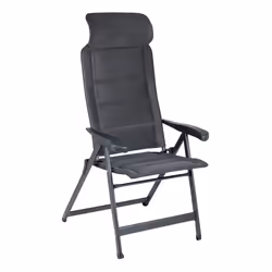 Crespo AP-240 Air Deluxe Compact, 140 kg, Chaise de camping, 4 pieds, 5,9 kg, Aluminium, Mesh, Noir