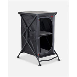 Crespo 8421228043891 placard de camping Noir, Gris 2 étagères Pliable
