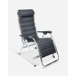 Crespo AL-232 Chaise longue de camping 4 pieds Noir