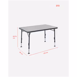 Crespo AP-274 table de camping Noir