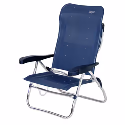 Crespo AL-223, 110 kg, Chaise de camping, 4 pieds, 2,45 kg, Aluminium, Fibre, Bleu
