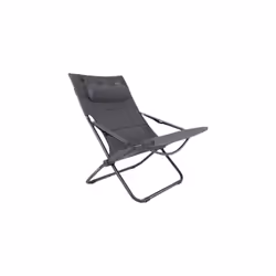 Crespo 1148402, 110 kg, Chaise longue de camping, 4 pieds, 4,2 kg, Aluminium, Textile, Gris