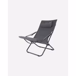 Crespo 1148402 chaise de camping Chaise longue de camping 4 pieds Gris