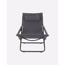 Crespo 1148402 chaise de camping Chaise longue de camping 4 pieds Gris