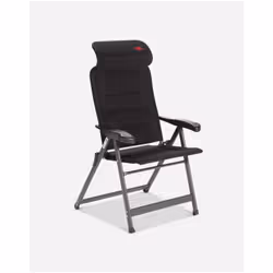 Crespo AP-237- S, 140 kg, Chaise de camping, 4 pieds, 6,1 kg, Tissu, Noir