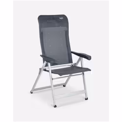 Crespo AL-237, 140 kg, Chaise de camping, 4 pieds, 4,3 kg, Textile, Gris
