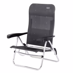 Crespo AL-205, 110 kg, Chaise de camping, 4 pieds, 2,4 kg, Aluminium, Tissu, Gris