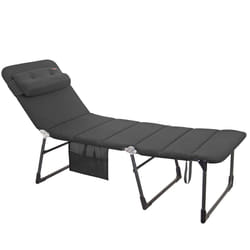 Crespo AP-363 NAD chaise de plage Gris Tissu Couché(e)/assis(e)