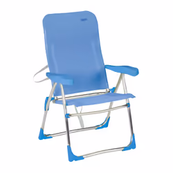 Crespo AL-206, 110 kg, Chaise de camping, 4 pieds, 2,79 kg, Aluminium, Fibre, Cyan