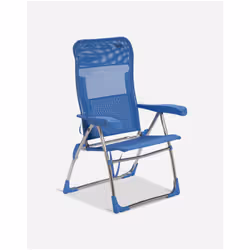 Crespo AL-206 Chaise de camping 4 pieds Cyan
