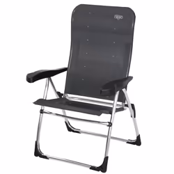 Crespo AL-206, 110 kg, Chaise de camping, 4 pieds, 2,79 kg, Aluminium, Fibre, Gris