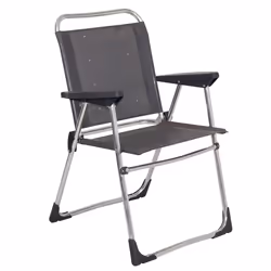 Crespo AL-219, 110 kg, Chaise de camping, 4 pieds, 2,3 kg, Aluminium, Fibre, Gris