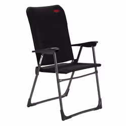 Crespo Fix, 110 kg, Chaise de camping, 4 pieds, Pliable, 3,3 kg, Noir