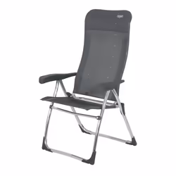 Crespo AL-215, 110 kg, Chaise de camping, 4 pieds, 3,25 kg, Aluminium, Fibre, Gris