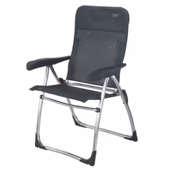 Crespo AL-212, 110 kg, Chaise de camping, 4 pieds, 3,25 kg, Aluminium, Fibre, Gris