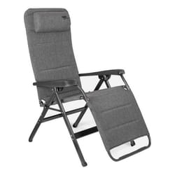 Crespo AP-234 Tex-Supreme chaise de plage Gris Aluminium, Tissu Couché(e)/assis(e)