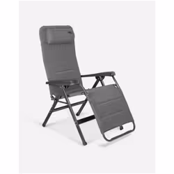 Crespo AP-234 Tex-Supreme chaise de plage Gris Aluminium, Tissu Couché(e)/assis(e)