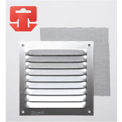 Grille Avec Toile Moustiquaire Alum 0.6 Couleur Naturelle 100x100mm (g)