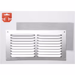 Grille avec toile moustiquaire aluminium 0.6 couleur naturelle 200x100mm (g) (largeur/hauteur) . . . Poids : 0,036Kg Indice d ...