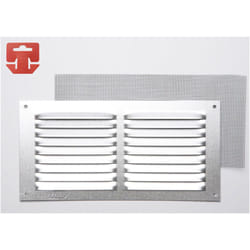 Grille avec toile moustiquaire aluminium 0.6 couleur naturelle 200x100mm (g)