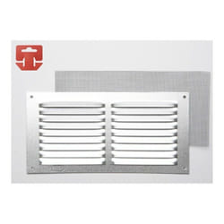 Grille avec Moustiquaire Aluminium 0,6 Naturel 300x150mm (G)