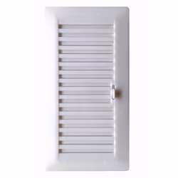 Description générale La grille d'aération réglable à encastrer de dimensions 13,3 x 26 cm est conçue en ABS blanc, offrant un ...