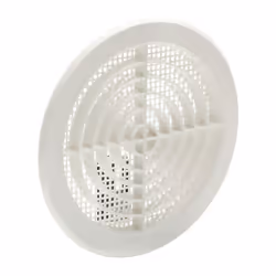 Grille Avec Toile Moustiquaire Couleur Blanche D-12.5-14cm Abs