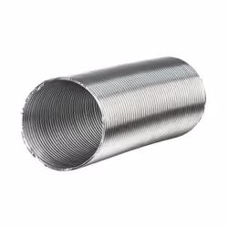 Tube Flexible Aluminium Semi-Rigide Ø11cm X 0.3 Max. 1,5m Pour Des Températures De -30 À 250°C 3000pa Max À Utiliser Dans Les ...