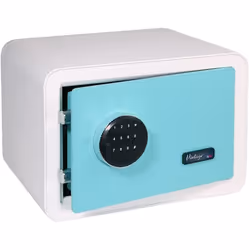 btv VINTAGE, Turquoise, Blanc, Électronique, 17 L, 2 étagères, Batterie, AA