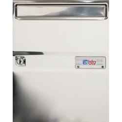 btv 14407 boîte aux lettres Noir Acier, Acier inoxydable