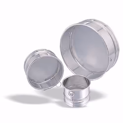 Tamis à Farine en Inox Mailles Larges 085 mm - Ø 26 à 40 cm - Pujadas - l1- L1- P1- h1- Acier Inoxydable
