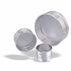 Tamis à Farine en Inox Mailles Larges 085 mm - Ø 26 à 40 cm - Pujadas - l1- L1- P1- h1- Acier Inoxydable
