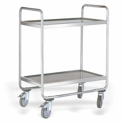 Chariot de Service Démontable 2 Niveaux L 810 à 910 mm - Pujadas - l1- L810- P1- h1- Inox