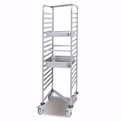 Chariot à Glissières Emboîtable 17 Niveaux pour Bacs GN 1/1 - Pujadas