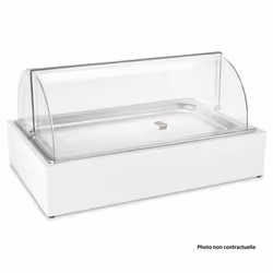 Meuble Vitrine Buffet Cubic® 57 x 37 cm - Noire - Pujadas - Noir - l1- L1- P1- h1- DM laquée et Inox