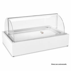 Meuble Vitrine Buffet Cubic® 57 x 37 cm - Noire - Pujadas - Noir - l1- L1- P1- h1- DM laquée et Inox