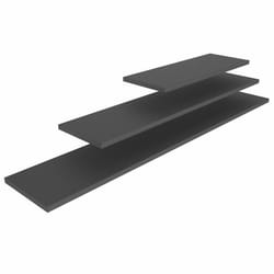 Tablette en Bois Étroite Cubic® L 50 à 100 cm - Pujadas - Noir - l1- L1000- P1- h1- DM laquée