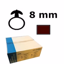 Elément de fixation Virutex 1204082; FS2; 8 mm x 100 m; en silicone