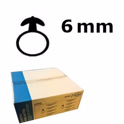 Elément de fixation Virutex 1204187; FS4/B; 6 mm x 100 m; en silicone