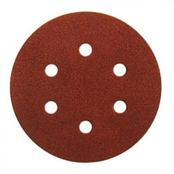 Papier abrasif pour ponceuses orbitales aléatoires Virutex velcro; 125 mm; P80; 50 unités