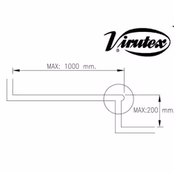 Extension Virutex 6046578 PFP; 600-1000 mm