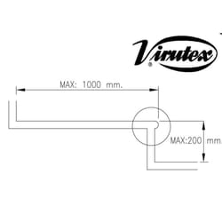 Extension Virutex 6046578 PFP; 600-1000 mm